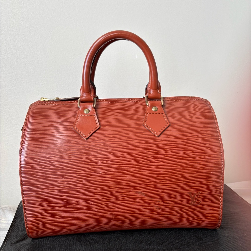 Louis Vuitton Speedy 25 Epi Leather Top-Handle Bag
